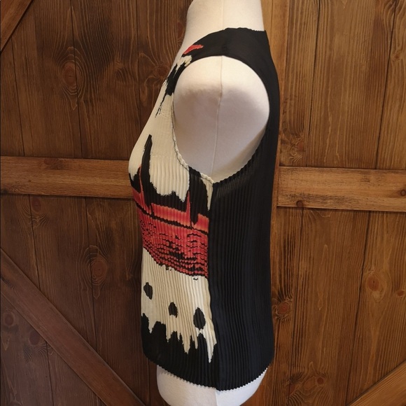 ⭐️5/$20 Patterned semi sheer blouse and top 2pc set bundle western salmon - Picture 6 of 9